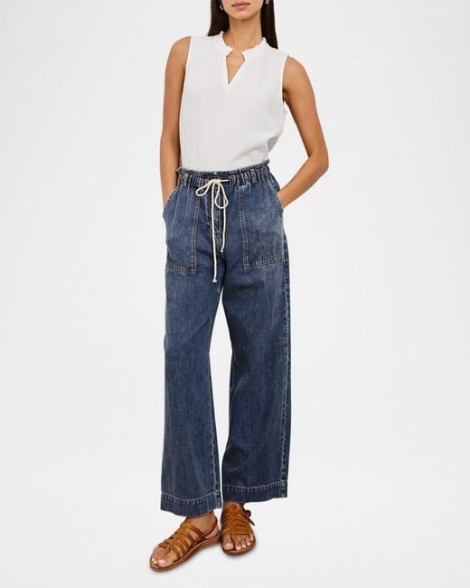 Rails Blue Ryan Denim Drawstring Pants