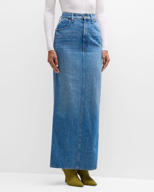 Mother The Candy Stick Denim Skirt in Blue | Lyst