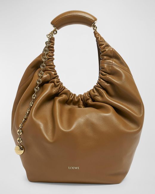 Loewe Brown Squeeze Medium Shoulder Bag