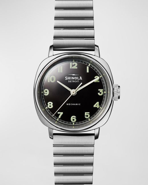 Shinola Metallic Mechanic Stainless Steel Bracelet Watch, 39Mm for men