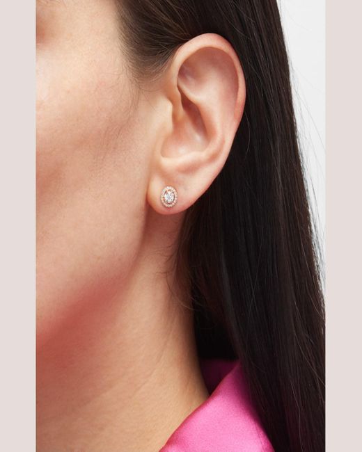 Messika Metallic Joy 18k Rose Gold Diamond Stud Earrings
