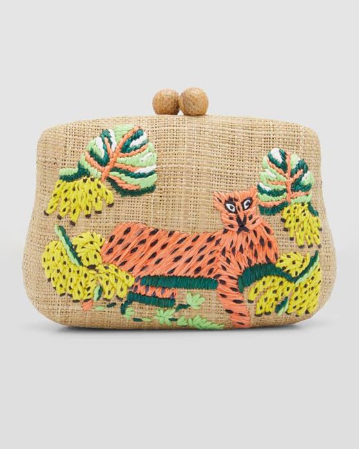 Serpui straw hotsell clutch