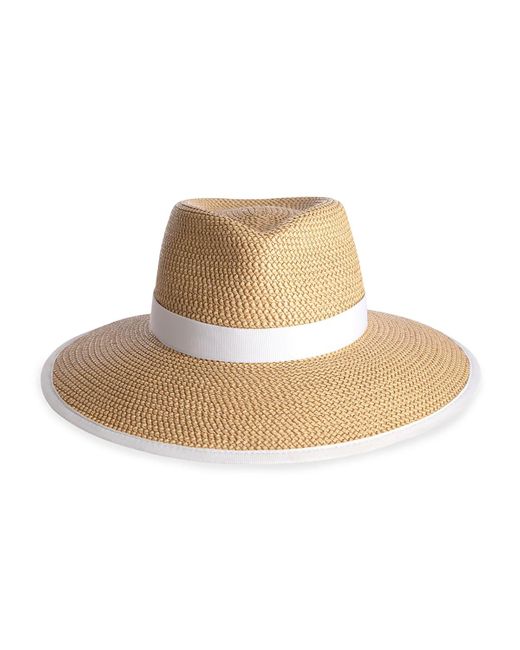 Eric Javits White Sun Crest Woven Sun Hat