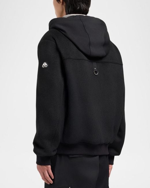 Moose Knuckles Black Apos;S Ellington Bomber Jacket for men