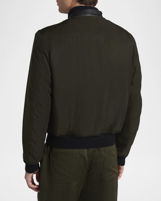 Tom Ford Black Apos;S Flap-Pocket Bomber Jacket for men