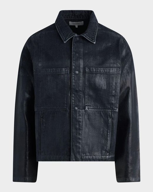 Hudson Blue Apos;S Worker Coated Denim Jacket for men