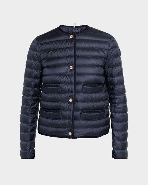 Moncler Blue Circaete Quilted Down Jacket