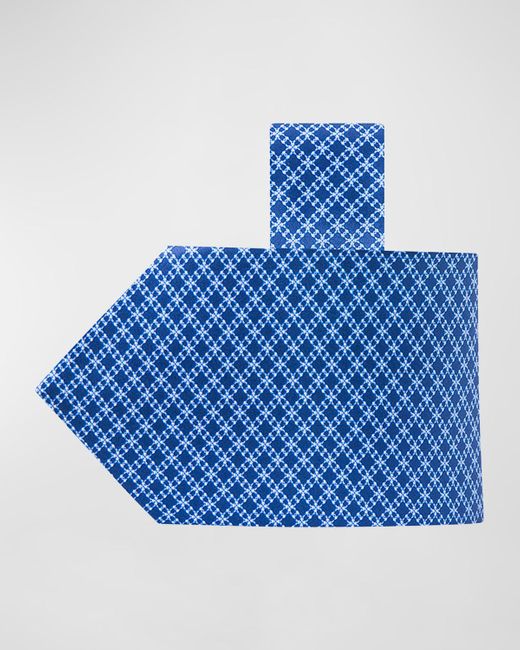 Stefano Ricci Blue Silk Multi-Grid Tie for men