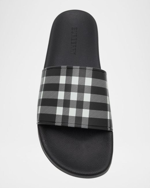 Burberry Apos;S Furley Check Slide Sandals for Men | Lyst display picture 3