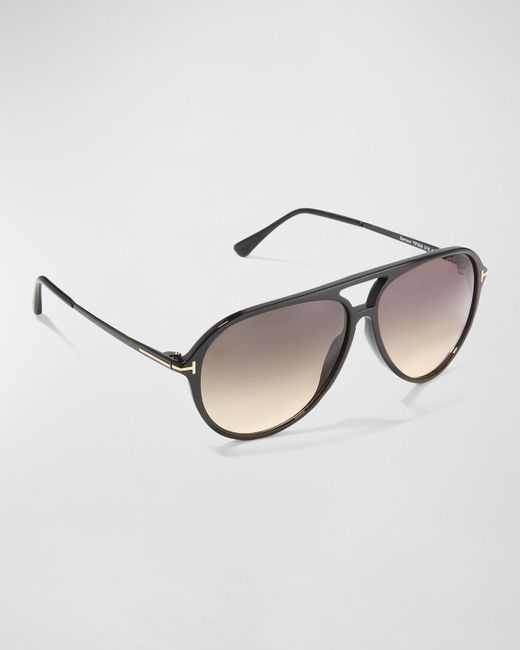 Tom Ford Natural Samson Aviator Sunglasses for men