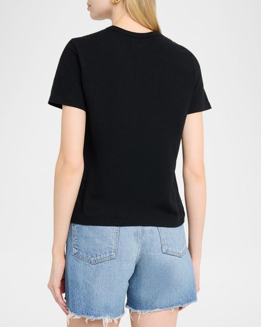 Moussy Black Basic Crewneck Tee