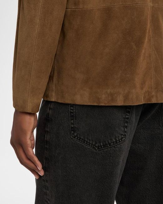 FRAME Brown Apos;S Suede Blazer for men