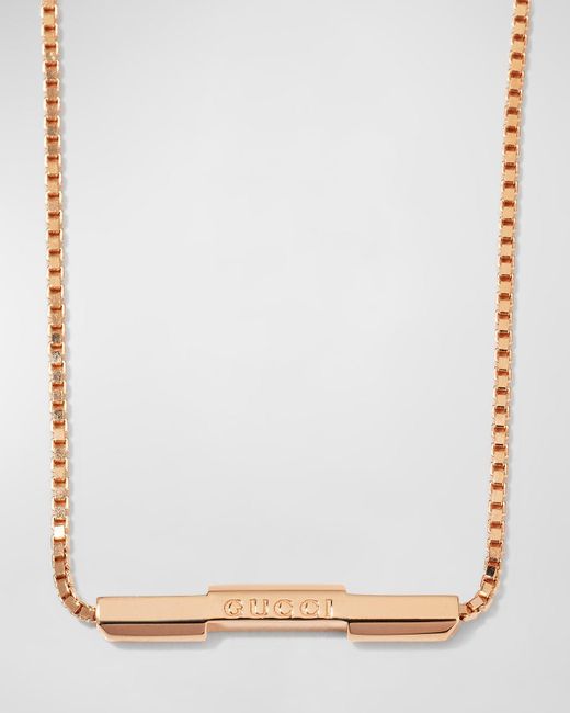Gucci Natural Link To Love 18k Yellow Gold Necklace