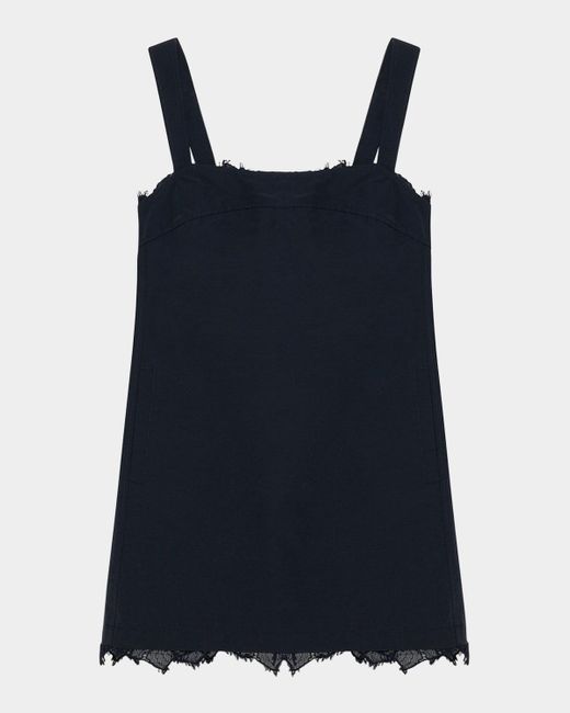 Jonathan Simkhai Blue Sloan Sleeveless Mini Dress