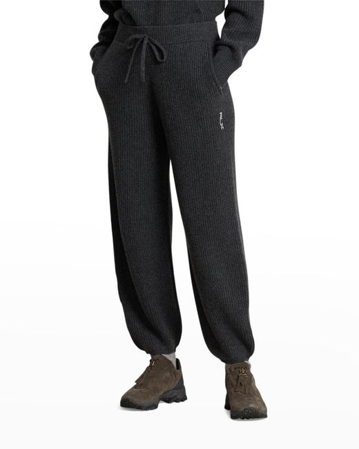 Polo Ralph Lauren Black Rlx Cashmere Pull-on Pants