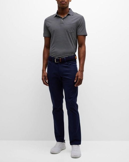 Peter Millar Blue Eb66 5-pocket Performance Pants for men