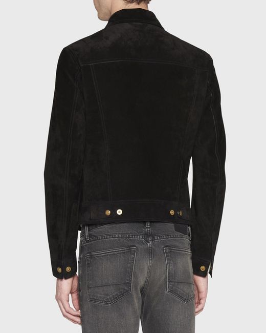 Tom Ford Black Apos;S Suede Western Jacket for men