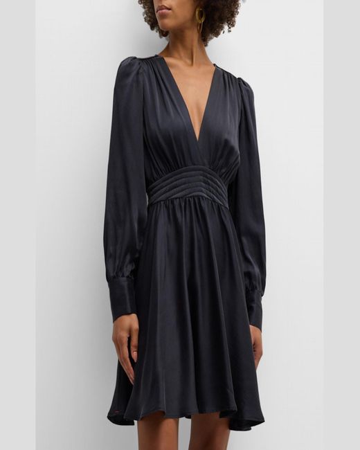 Xirena Blue Cosima Dress In Black