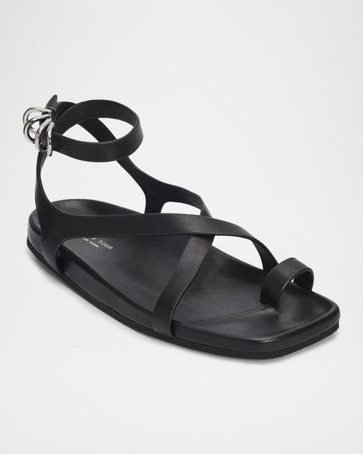 Rag & Bone Metallic Rue Leather Sandals