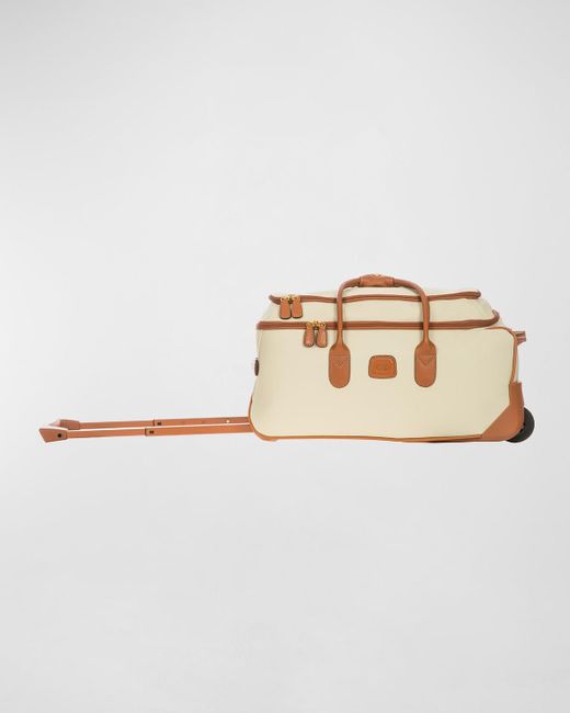 Bric's Natural Firenze 21" Carry-on Rolling Duffle Luggage
