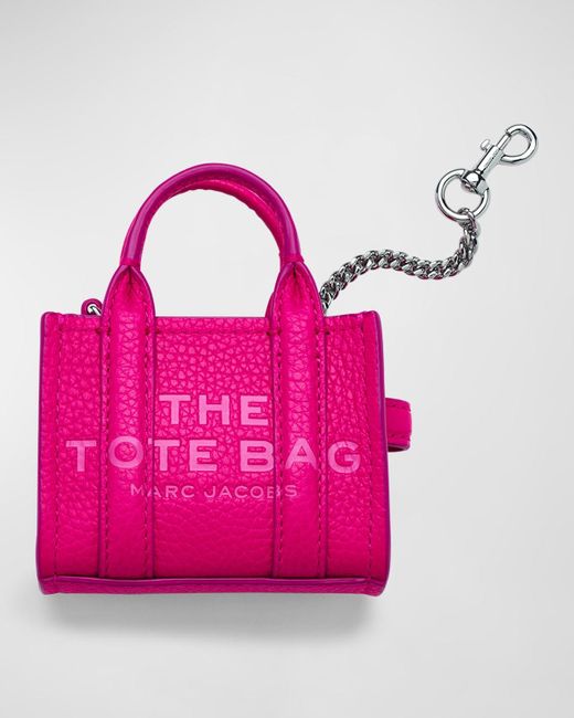 Marc Jacobs Pink The Nano Tote Bag Charm