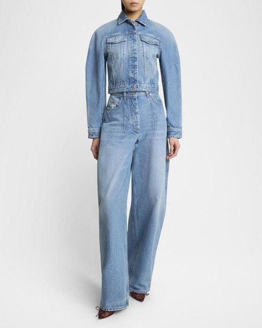 Jacquemus Blue The Oval Denim Jacket