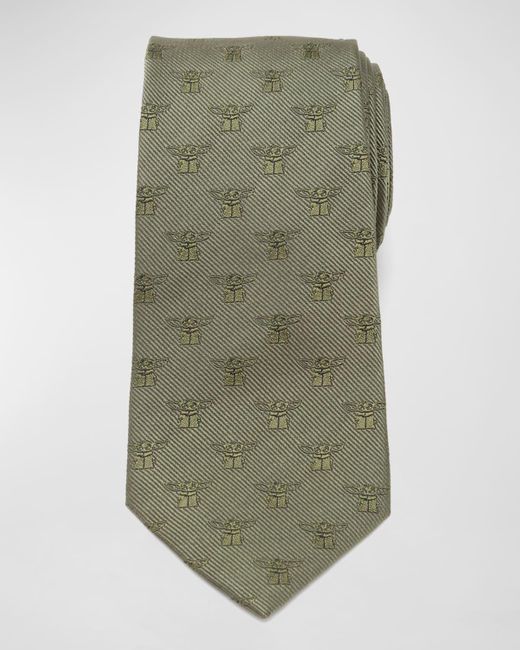 Cufflinks Inc. Green The Mandalorian'S The Child Silk Tie for men