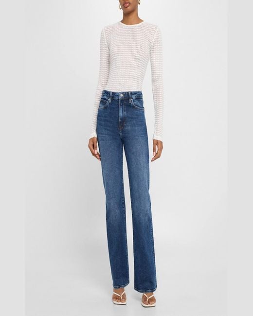FRAME Blue The Arrow Bootcut Jeans