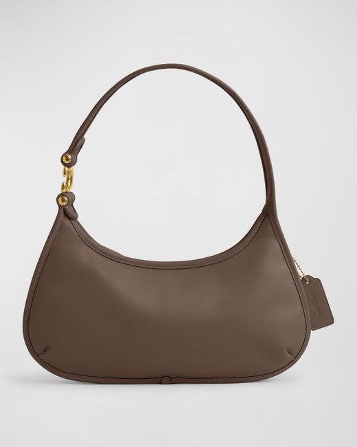 COACH Brown Eve Glovetanned Leather Hobo Bag