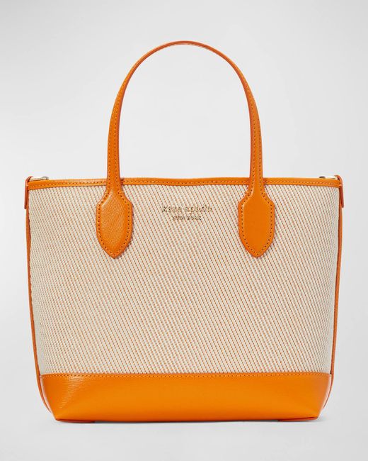 Kate Spade Orange Bleecker Medium Canvas Tote Crossbody Bag