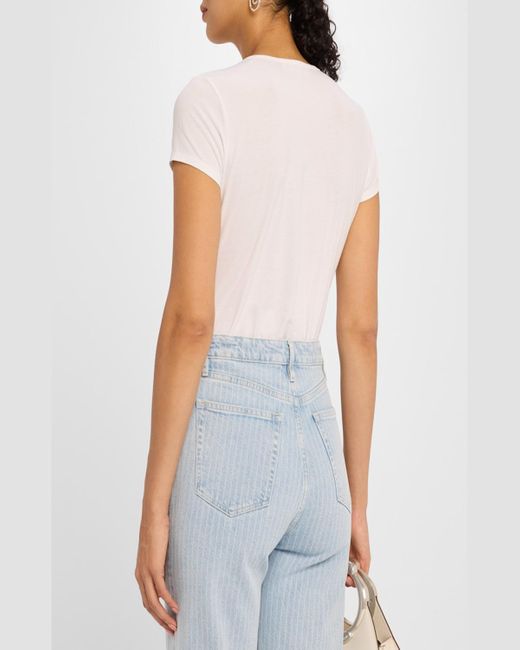 FRAME White The Gathered Tee