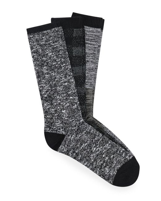 Ugg Black Bennett 3-pack Cozy Crew Socks for men