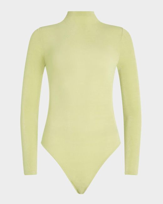 SER.O.YA Yellow Lilia Mock-Neck Bodysuit