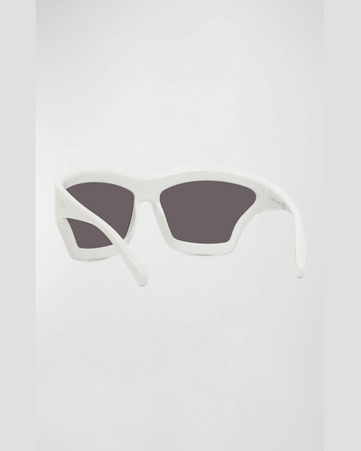 Loewe Gray Paula'S Ibiza Acetate Mask Sunglasses for men