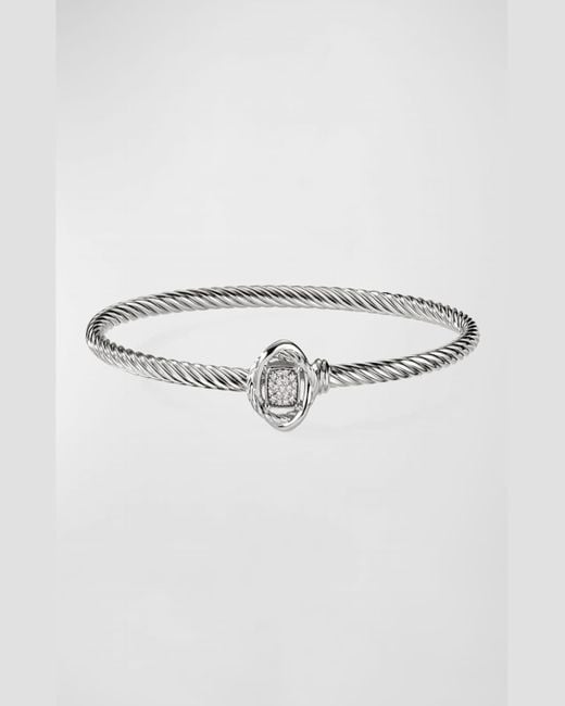 David Yurman Multicolor Infinity Bracelet With Diamonds, Size L