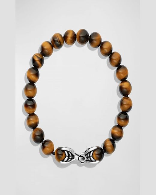 David Yurman Metallic Spiritual Beads Bracelet With Silver, 8mm for men