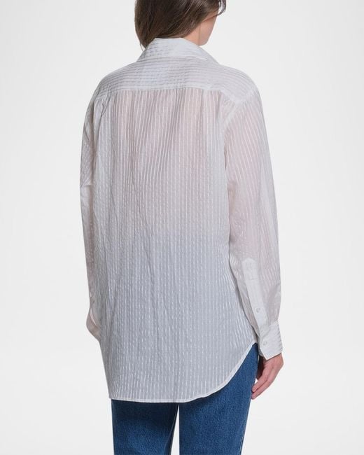 CISSA White The Button-Front Shirt