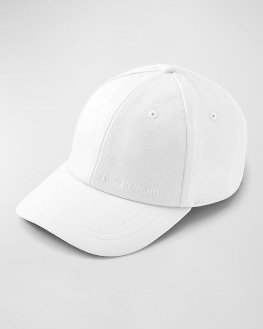 Canada Goose White Weekend Logo-embroidered Cap