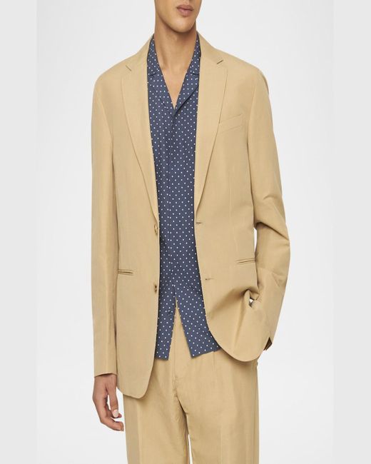 Orlebar Brown Natural Garret Two-Button Linen Dinner Jacket for men