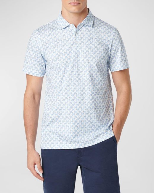 Bugatchi Blue Ooohcotton Victor Polo Shirt for men