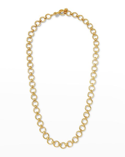 Elizabeth Locke Metallic 19k Gold Farnes Link Necklace