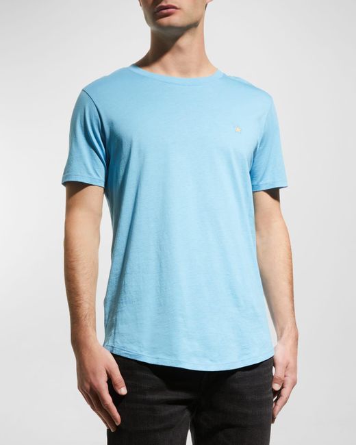 Jared Lang Blue Star Pima Cotton T-shirt for men