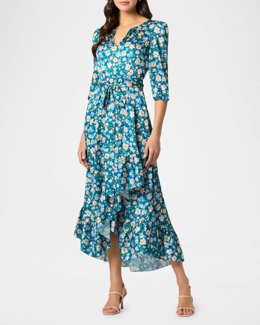 shoshanna gabriele pleated swirl-print midi dress Shoshanna Gabriele Pleated Swirl-Print Midi Dress