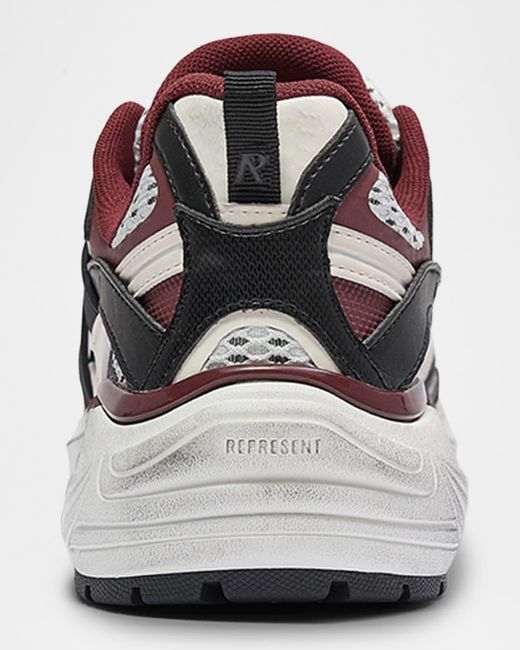 Represent White Storm Runner Distressed Sneaker for men