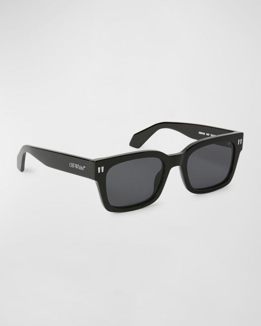 Off-White c/o Virgil Abloh Brown Midland Acetate Square Sunglasses for men