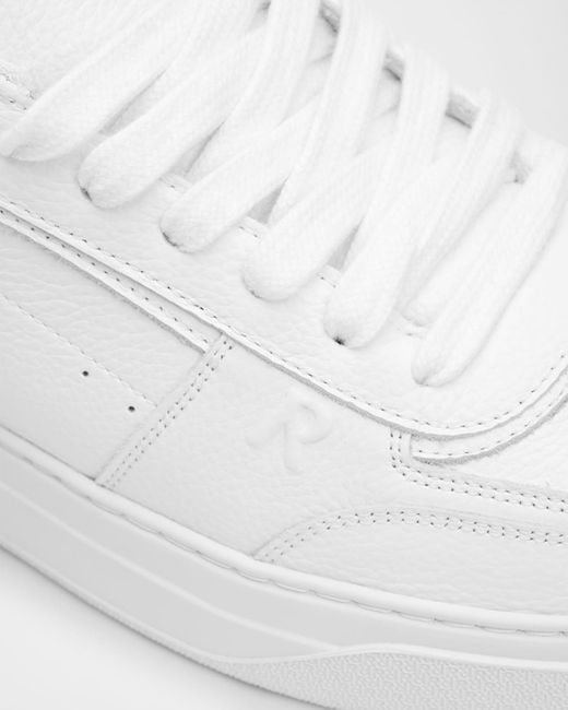 Represent White Initial Leather Low-Top Sneakers for men