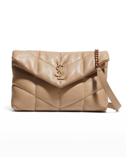 Saint Laurent Loulou Toy Ysl Puffer Quilted Lambskin Crossbody Bag in