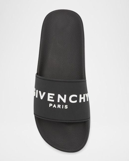 Givenchy Black Apos;S Logo Slide Sandals for men
