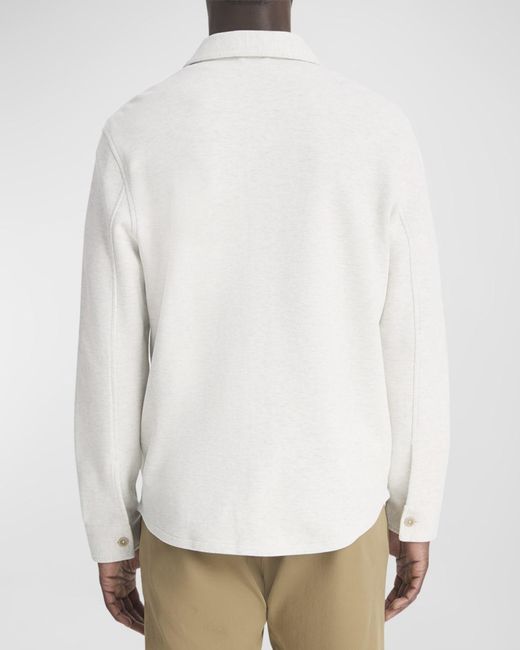 Vince Blue Apos;S Solid 4-Pocket Shirt Jacket for men