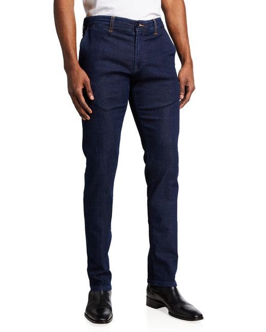 Stefano Ricci Blue Dark-Wash Jeans for men